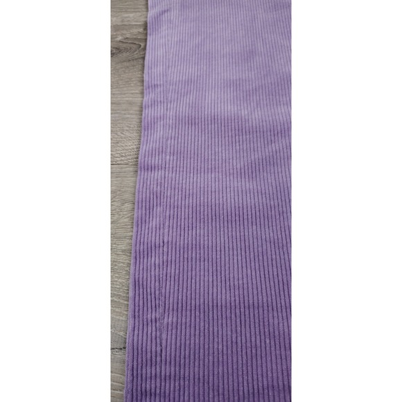Vtg Hunters Run Corduroy Pants Womens 14 Purple High Rise Straight Leg Cotton - Picture 3 of 12